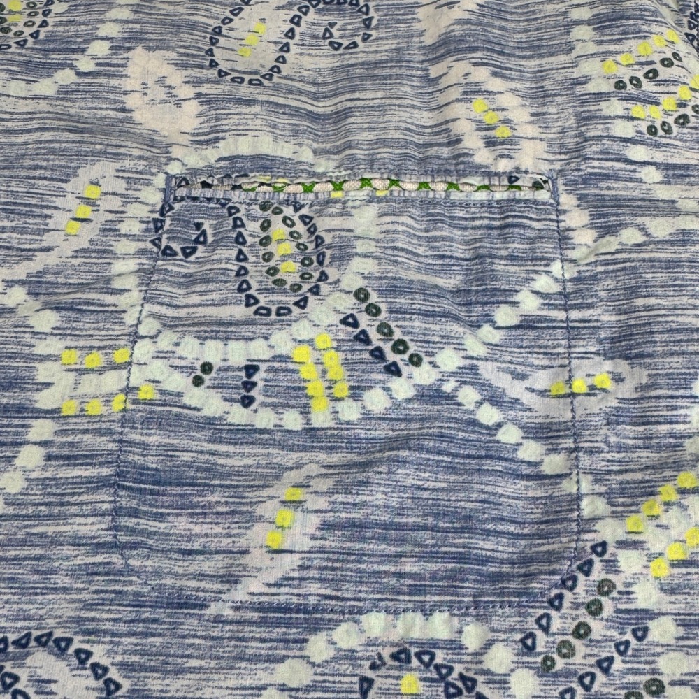 Tommy Bahama Silk Blend Blue Paisley Camp Shirt Short Sleeve Mens XL‎ - Picture 7 of 13